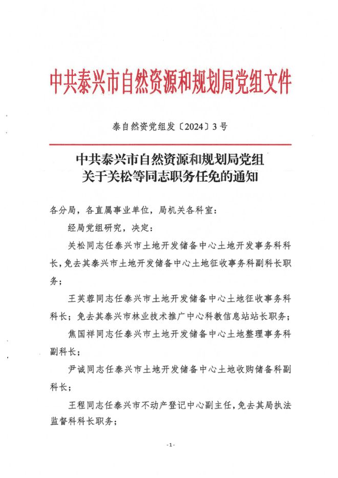 吉木萨尔县自然资源和规划局最新人事任命动态